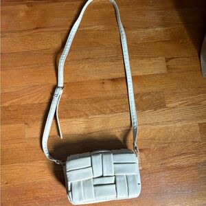 Primark Cream Woven Shoulder Bag